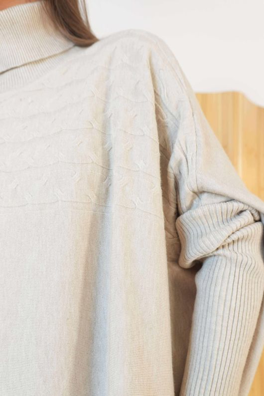 Maggie Cable Blanket Knit Oatmeal